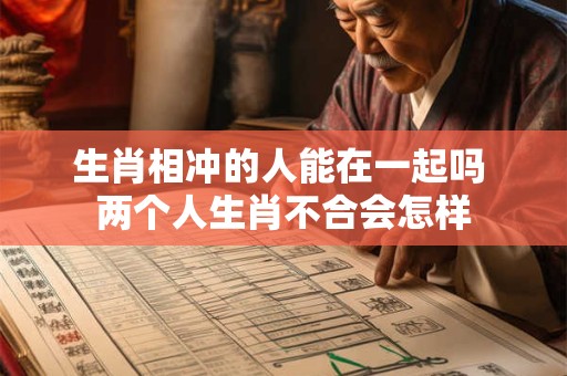 生肖相冲的人能在一起吗 两个人生肖不合会怎样