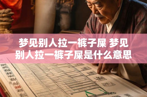梦见别人拉一裤子屎 梦见别人拉一裤子屎是什么意思