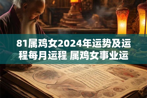 81属鸡女2024年运势及运程每月运程 属鸡女事业运势