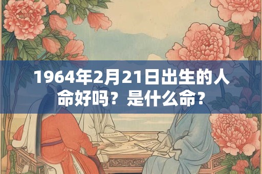 1964年2月21日出生的人命好吗？是什么命？