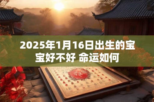 2025年1月16日出生的宝宝好不好 命运如何