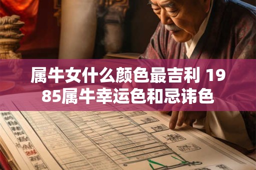 属牛女什么颜色最吉利 1985属牛幸运色和忌讳色