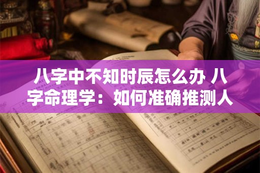 八字中不知时辰怎么办 八字命理学：如何准确推测人生运势