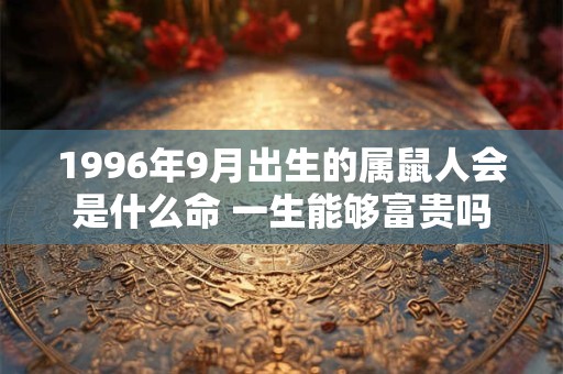 1996年9月出生的属鼠人会是什么命 一生能够富贵吗 1996年9月出生的属鼠人会是什么命 一生能够富贵吗