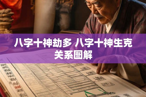 八字十神劫多 八字十神生克关系图解