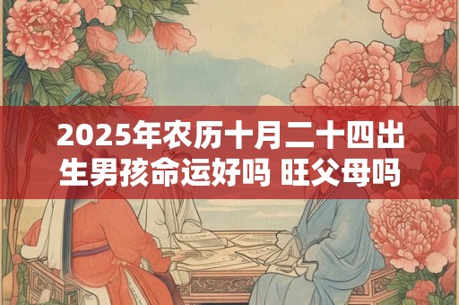 详细阅读:2025年农历十月二十四出生男孩命运好吗 旺父母吗 2025年农历十月二十四出生男孩命运好吗 旺父母吗