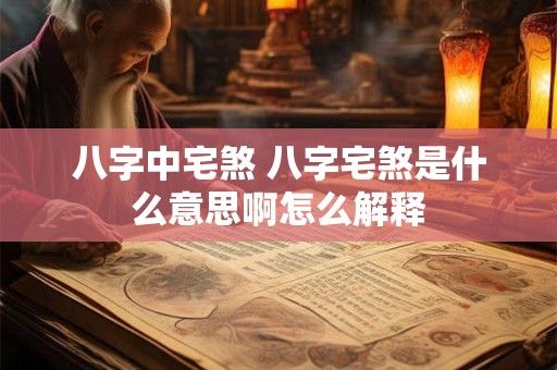 八字中宅煞 八字宅煞是什么意思啊怎么解释