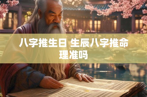 八字推生日 生辰八字推命理准吗