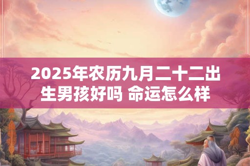 2026年农历九月二十二出生男孩好吗 命运怎么样