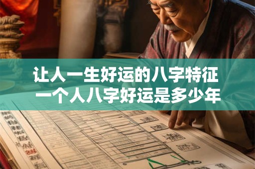 让人一生好运的八字特征 一个人八字好运是多少年