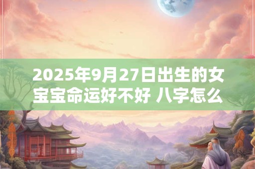 2025年9月27日出生的女宝宝命运好不好 八字怎么样