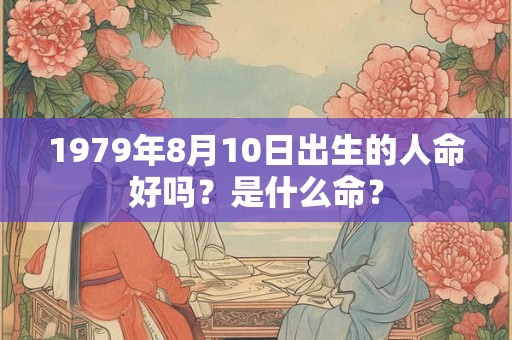 1979年8月10日出生的人命好吗？是什么命？