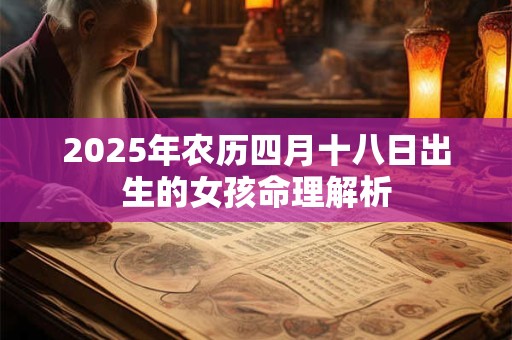 2025年农历四月十八日出生的女孩命理解析