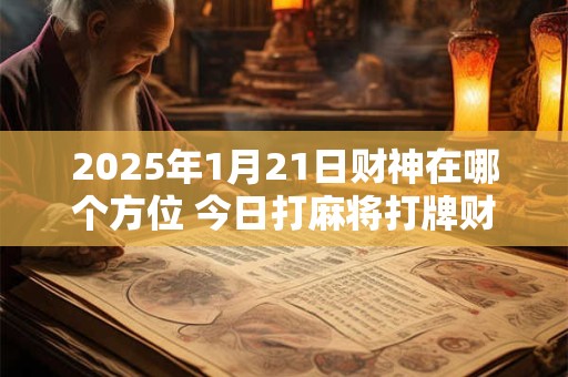 2025年1月21日财神在哪个方位 今日打麻将打牌财运方位！