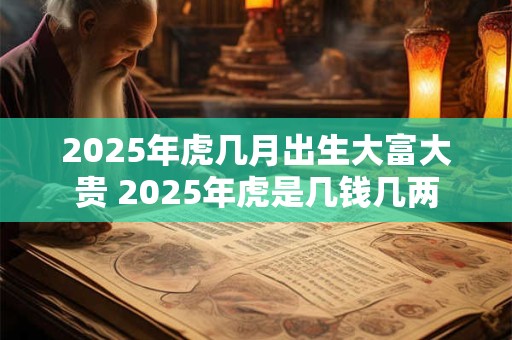 2025年虎几月出生大富大贵 2025年虎是几钱几两
