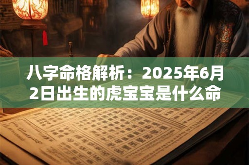 八字命格解析：2025年6月2日出生的虎宝宝是什么命