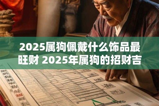 2025属狗佩戴什么饰品最旺财 2025年属狗的招财吉祥物