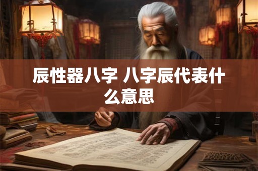 详细阅读:辰性器八字 八字辰代表什么意思 辰性器八字 八字辰代表什么意思