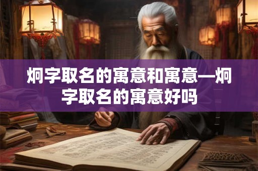炯字取名的寓意和寓意—炯字取名的寓意好吗