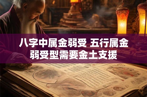 八字中属金弱受 五行属金弱受型需要金土支援