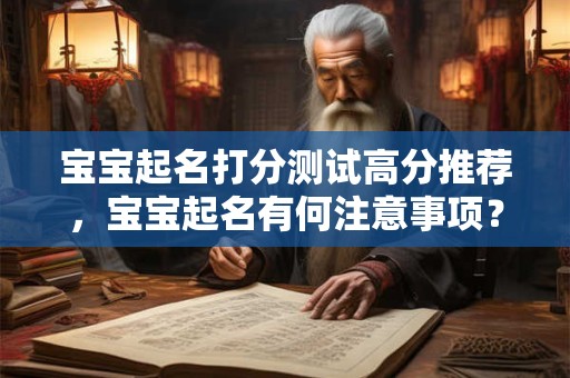宝宝起名打分测试高分推荐，宝宝起名有何注意事项？