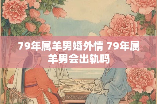 79年属羊男婚外情 79年属羊男会出轨吗