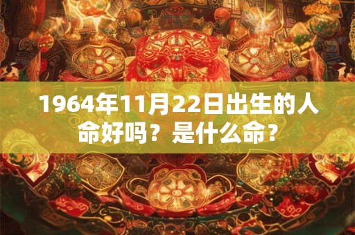 1964年11月22日出生的人命好吗？是什么命？