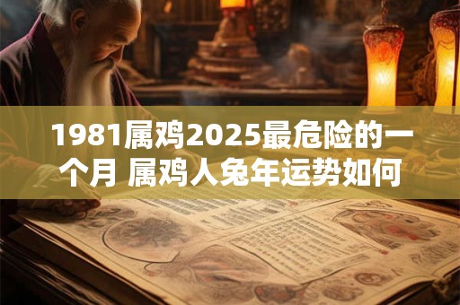 1981属鸡2025最危险的一个月 属鸡人兔年运势如何