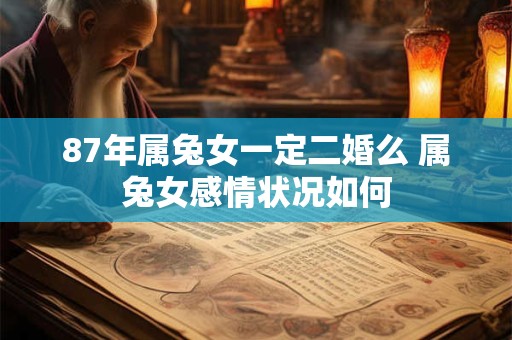 87年属兔女一定二婚么 属兔女感情状况如何