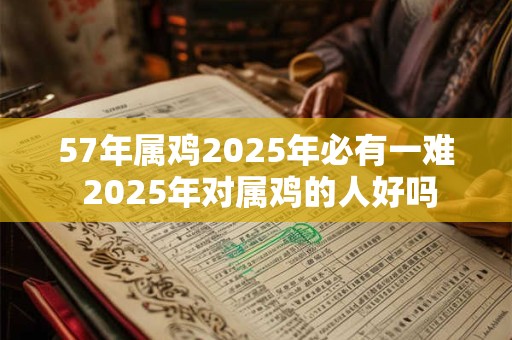 57年属鸡2025年必有一难 2025年对属鸡的人好吗