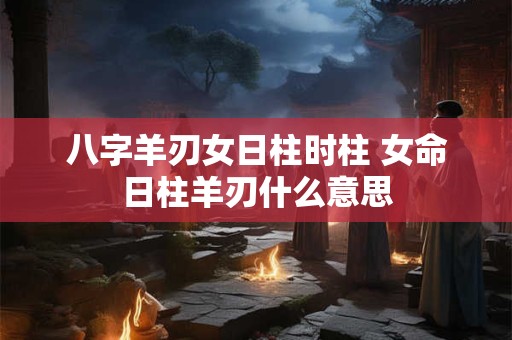 八字羊刃女日柱时柱 女命日柱羊刃什么意思