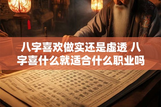 八字喜欢做实还是虚透 八字喜什么就适合什么职业吗