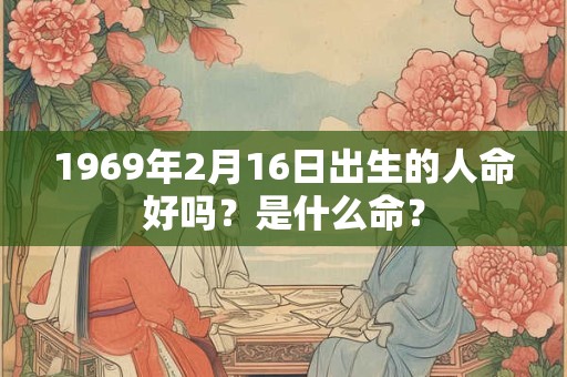 1969年2月16日出生的人命好吗？是什么命？