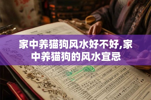 家中养猫狗风水好不好,家中养猫狗的风水宜忌