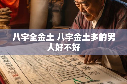 八字全金土 八字金土多的男人好不好