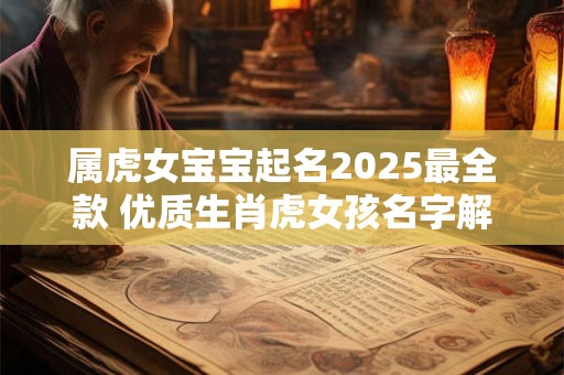 属虎女宝宝起名2025最全款 优质生肖虎女孩名字解析