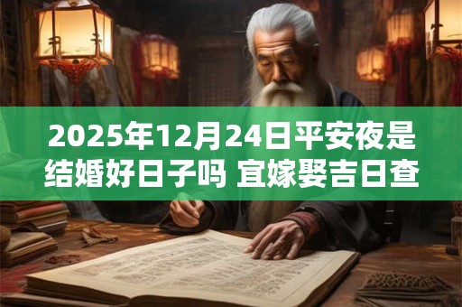 2025年12月24日平安夜是结婚好日子吗 宜嫁娶吉日查询