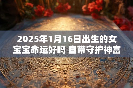 2025年1月16日出生的女宝宝命运好吗 自带守护神富贵命