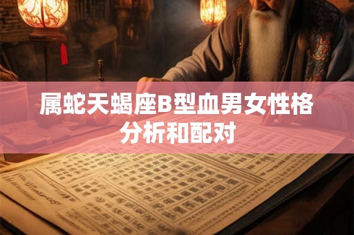 属蛇天蝎座B型血男女性格分析和配对