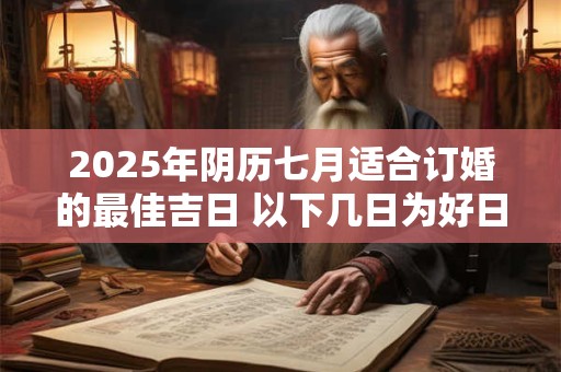 2025年阴历七月适合订婚的最佳吉日 以下几日为好日子