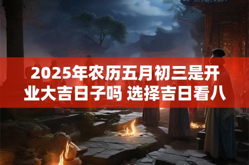 2025年农历五月初三是开业大吉日子吗 选择吉日看八字