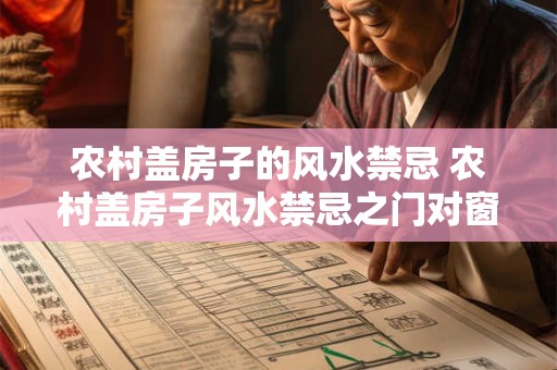 农村盖房子的风水禁忌 农村盖房子风水禁忌之门对窗不同门对窗有什么讲究