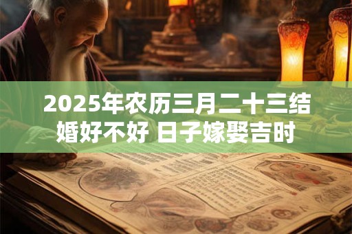 2025年农历三月二十三结婚好不好 日子嫁娶吉时