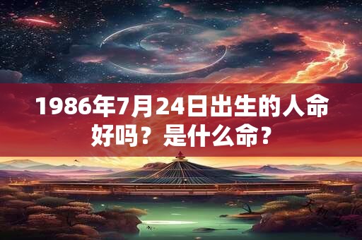 1986年7月24日出生的人命好吗？是什么命？
