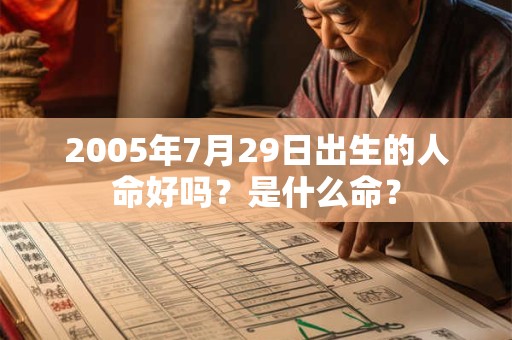 详细阅读:2005年7月29日出生的人命好吗?是什么命? 2005年7月29日出生的人命好吗?是什么命?