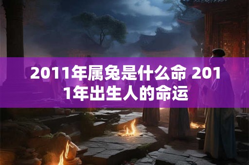 2011年属兔是什么命 2011年出生人的命运