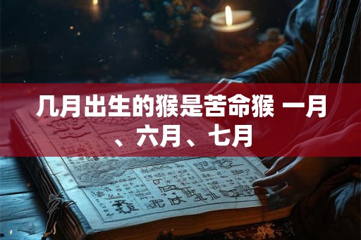 几月出生的猴是苦命猴 一月、六月、七月