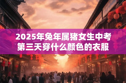 详细阅读:2025年兔年属猪女生中考第三天穿什么颜色的衣服 2025年兔年属猪女生中考第三天穿什么颜色的衣服