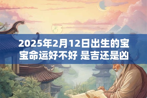 2025年2月12日出生的宝宝命运好不好 是吉还是凶