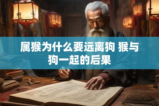 属猴为什么要远离狗 猴与狗一起的后果